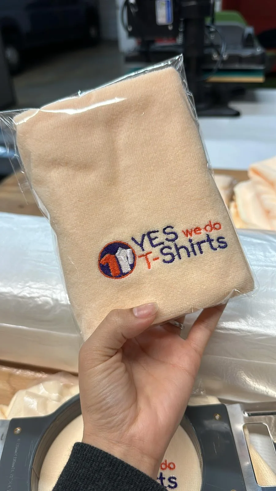 Premium embroidery services for corporate polos and branded apparel — Miami wholesale